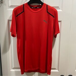 Puma Bright Red Training Shirt - Men’s Medium